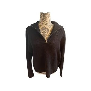 Black Zip Up Sweater
